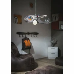 Suspension Elobra JOE Argenté, Blanc, 1 lumière