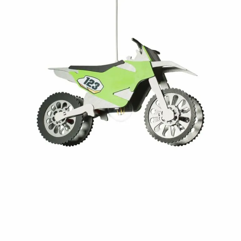Suspension Elobra MOTOCROSSMASCHINE Vert, Argenté, 1 lumière