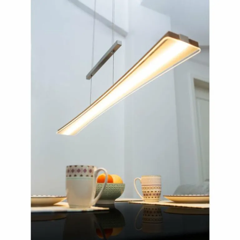Suspension Elobra Panama LED Écru, 1 lumière