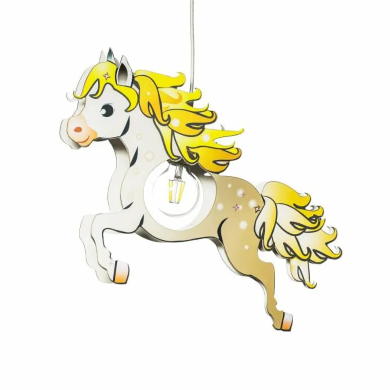 Suspension Elobra PFERD Brun, 1 lumière