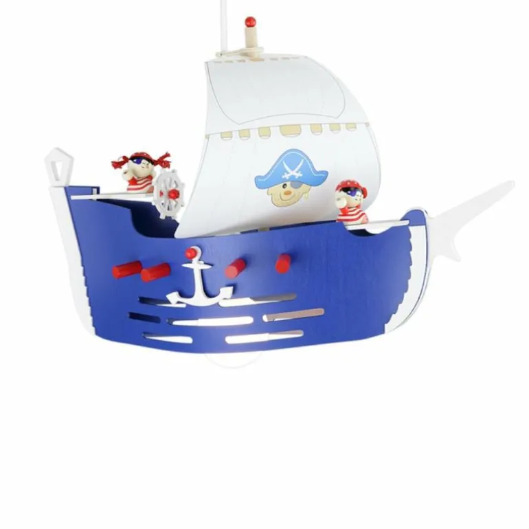 Suspension Elobra PIRATENSCHIFF Bleu, 1 lumière