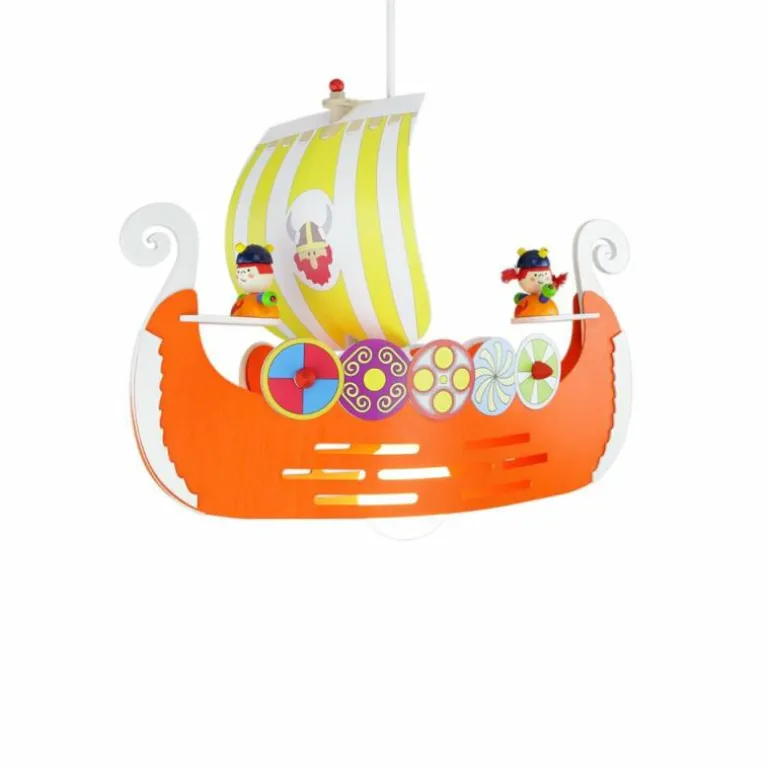 Suspension Elobra WIKI Orange, 1 lumière