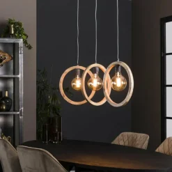 Suspension Elortondo Noir, 3 lumières