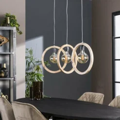 Suspension Elortondo Noir, 3 lumières