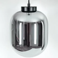 Suspension Elvange Noir, 1 lumière