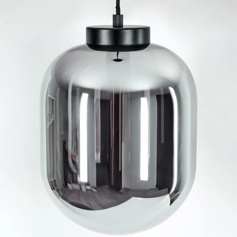 Suspension Elvange Noir, 1 lumière