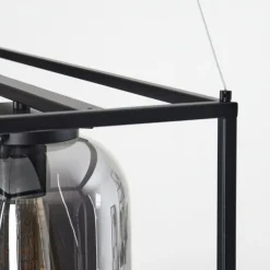 Suspension Elvange Noir, 3 lumières