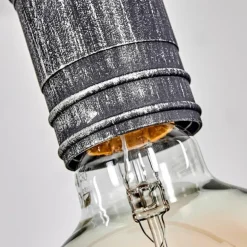 Suspension Ermatingen Brun foncé, Nickel mat, 4 lumières