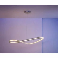 Suspension Escale Infinity LED Nickel mat, 1 lumière