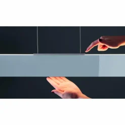 Suspension Escale VITRO Aluminium, 1 lumière