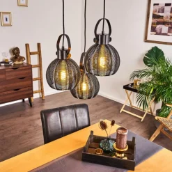 Suspension Espada Noir, 3 lumières