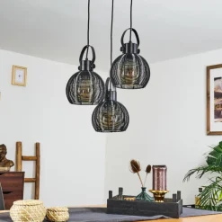 Suspension Espada Noir, 3 lumières