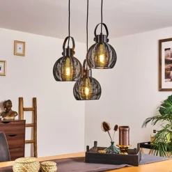 Suspension Espada Noir, 3 lumières