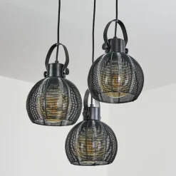 Suspension Espada Noir, 3 lumières