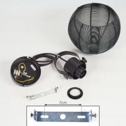 Suspension Espada Noir, 1 lumière