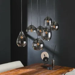 Suspension Espriella Anthracite, 7 lumières