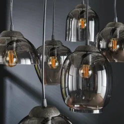 Suspension Espriella Anthracite, 7 lumières