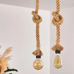 Suspension Etowah Noir, 2 lumières