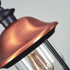 Suspension extérieur Gascon Noir, 1 lumière