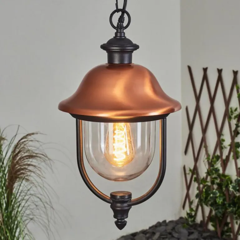 Suspension extérieur Gascon Noir, 1 lumière