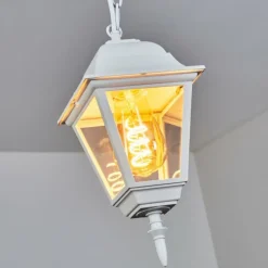 Suspension extérieur Naofe Blanc, 1 lumière