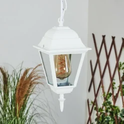 Suspension extérieur Naofe Blanc, 1 lumière