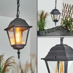 Suspension extérieur Naofe Noir, 1 lumière