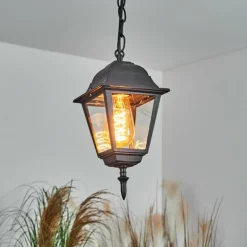 Suspension extérieur Naofe Noir, 1 lumière