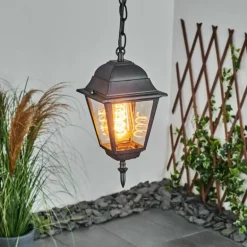 Suspension extérieur Naofe Noir, 1 lumière