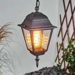 Suspension extérieur Naofe Noir, 1 lumière