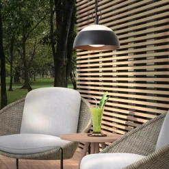 Suspension extérieure Brilliant Matfen LED Noir, 1 lumière