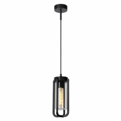 Suspension extérieure Lucide GARLAND Noir, 1 lumière