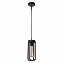 Suspension extérieure Lucide GARLAND Noir, 1 lumière
