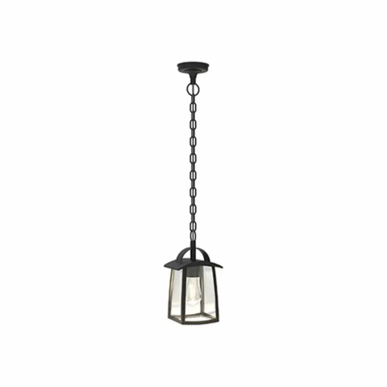 Suspension extérieure Lutec Kelsey Noir, 1 lumière