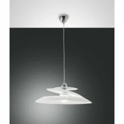 Suspension Fabas Luce Aragon Chrome, 1 lumière