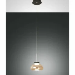 Suspension Fabas Luce Arabella LED Noir, 1 lumière