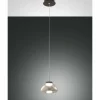 Suspension Fabas Luce Arabella LED Noir, 1 lumière