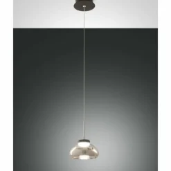 Suspension Fabas Luce Arabella LED Noir, 1 lumière