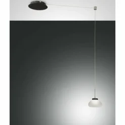 Suspension Fabas Luce Arabella LED Noir, 1 lumière