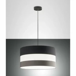 Suspension Fabas Luce Arona Noir, 3 lumières