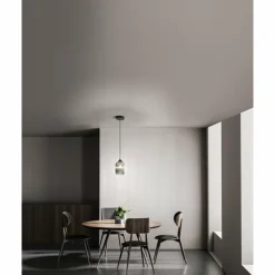 Suspension Fabas Luce Aston Noir, 1 lumière