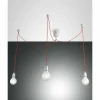 Suspension Fabas Luce Blog Rouge, Blanc, 3 lumières