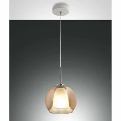 Suspension Fabas Luce Bretagna Blanc, 1 lumière