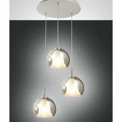 Suspension Fabas Luce Bretagna Blanc, 3 lumières