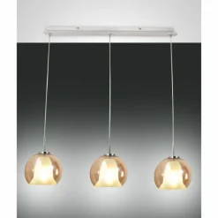 Suspension Fabas Luce Bretagna Blanc, 3 lumières
