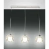 Suspension Fabas Luce Bretagna Blanc, 3 lumières