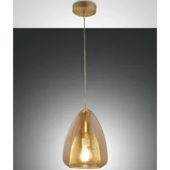 Suspension Fabas Luce Britton Laiton, 1 lumière