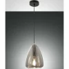 Suspension Fabas Luce Britton Noir, 1 lumière