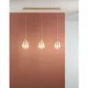 Suspension Fabas Luce Britton Laiton, 3 lumières