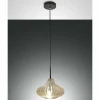 Suspension Fabas Luce Budelli Noir, 1 lumière